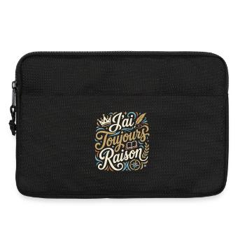 I'm always right - Laptop bag 13" - black - Front