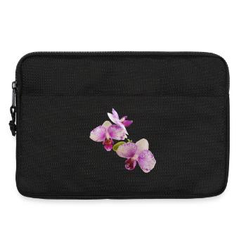 Live_Purple_Speckled_Harlequin_Orchid_Plant - Sacoche pour ordinateur portable 13 pouces - noir - Devant