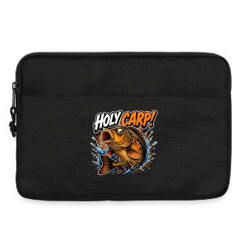 Pêche à la carpe Sainte Carpe - Sacoche pour ordinateur portable 13 pouces - noir - Devant