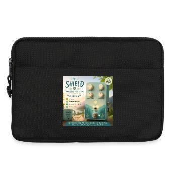 The Shield — Parodie de pédale de guitare Soul Protector - Sacoche pour ordinateur portable 13 pouces - noir - Devant