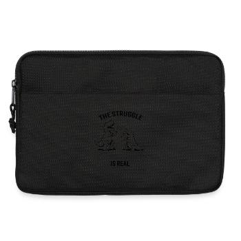 The Struggle Is Real - Laptop bag 13" - black - Front