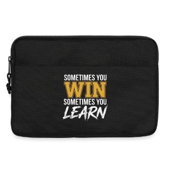 Gagner ou apprendre : Mentalité de croissance - Sacoche pour ordinateur portable 13 pouces - noir - Devant