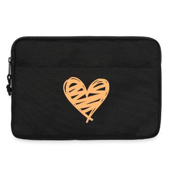 Heart - Laptop bag 13" - black - Front