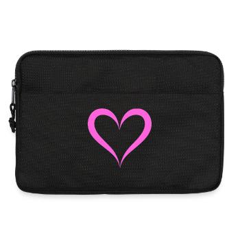 Heart - Laptop bag 13" - black - Front