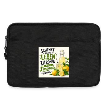 Zitronen  - Laptoptasche 13" - Schwarz - Vorne