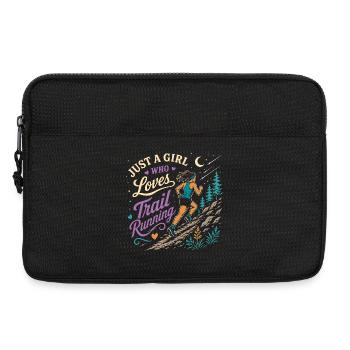 Nur ein Mädchen, das Trailrunning liebt - Laptoptasche 13" - Schwarz - Vorne