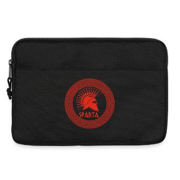 Guerrier spartiate rouge - Sacoche pour ordinateur portable 13 pouces - noir - Devant