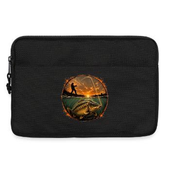 Karpfenfischen an der Oberfläche - Laptoptasche 13" - Schwarz - Vorne