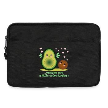 Missing You - Avocado Relationship - Laptop bag 13" - black - Front