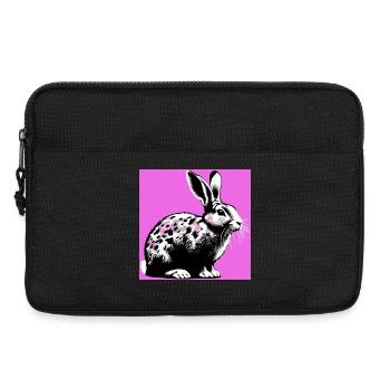 rabbit - Laptop bag 13" - black - Front
