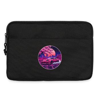 Blossom Fury — Rotary Soul unter Sakura Sky - Laptoptasche 13" - Schwarz - Vorne