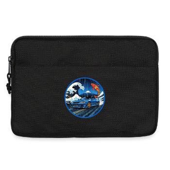 Wellenlegende — JDM-Ikone trifft auf die große Welle - Laptoptasche 13" - Schwarz - Vorne