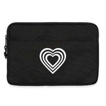 Herz - Laptoptasche 13" - Schwarz - Vorne