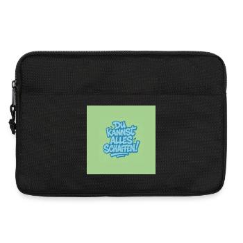 Du kannst alles schaffen ! - Laptoptasche 13" - Schwarz - Vorne
