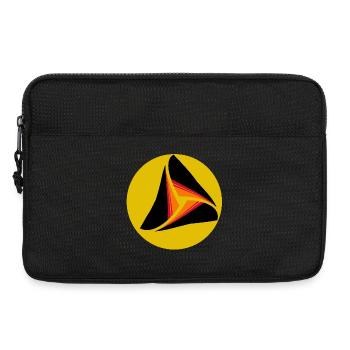 Volley-ball de plage, plage et soleil - Sacoche pour ordinateur portable 13 pouces - noir - Devant