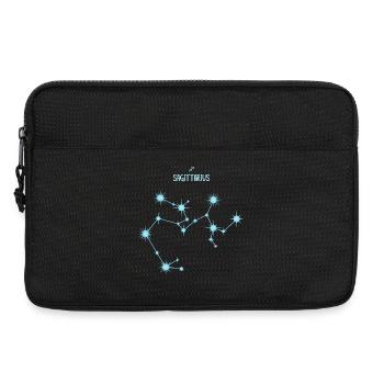 Sagittarius Zodiac Sign Star Constellation Blue - Laptop bag 13" - black - Front