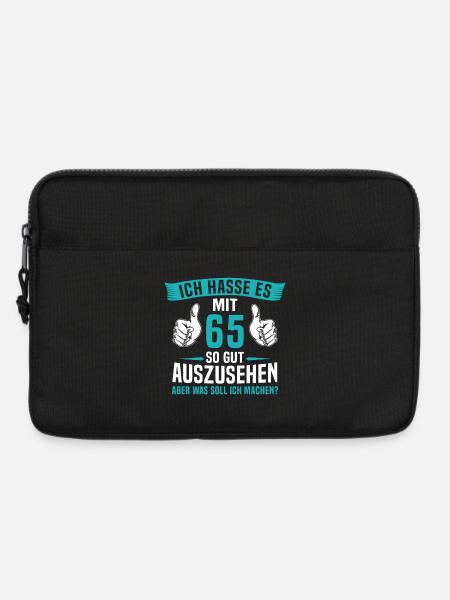65 Jahre 65. Geburtstag Mann Frau 65 Jahre - Laptoptasche 13" - Schwarz
