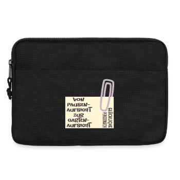 Abschied Lehrerin - Pensionärin Garten - Laptoptasche 13" - Schwarz - Vorne