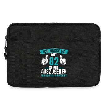 82 Jahre 82. Geburtstag Mann Frau 82 Jahre - Laptoptasche 13" - Schwarz - Vorne