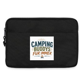 Camping Buddys Für Immer - Laptoptasche 13" - Schwarz - Vorne
