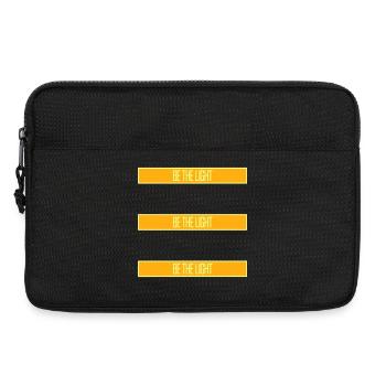 Be The Light Motivierend Positivität Spruch Logo - Laptoptasche 13" - Schwarz - Vorne