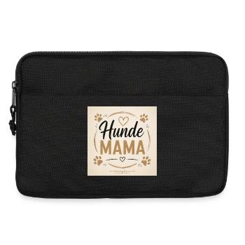 Hunde Mama Herzkreis Design - Laptoptasche 13" - Schwarz - Vorne