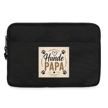 Hunde Papa Vintage Design - Laptoptasche 13" - Schwarz - Vorne