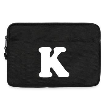 Imprimé grand style K | Lettre K | K Logo - Sacoche pour ordinateur portable 13 pouces - noir - Devant