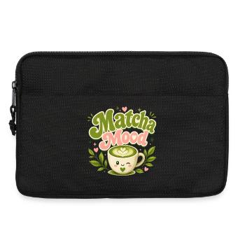 Matcha Mood Latte Charm - Laptop bag 13" - black - Front