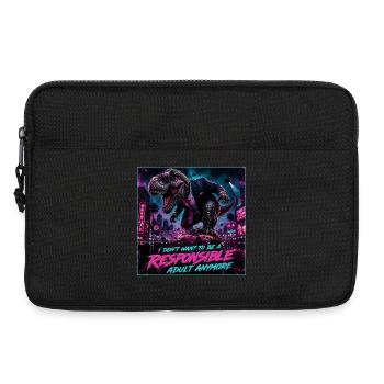 Not a Responsible Adult Meme - Laptop bag 13" - black - Front