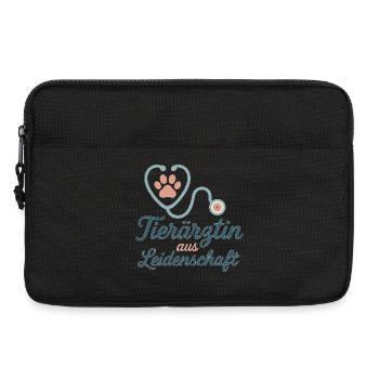 Tierärztin aus Leidenschaft - Laptoptasche 13" - Schwarz - Vorne