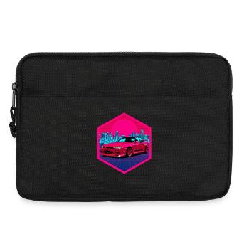 Retro 90er JDM R32 Skyline Limousine Synthwave Kunst - Laptoptasche 13" - Schwarz - Vorne