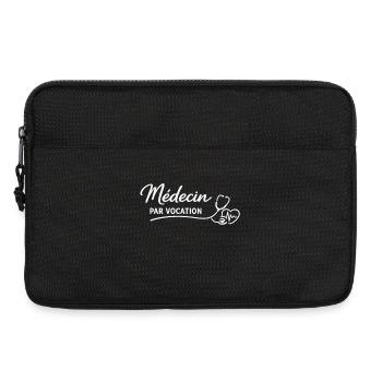 Médecin par vocation - Sacoche pour ordinateur portable 13 pouces - noir - Devant