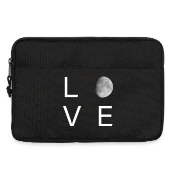 Minimal Lunar Love - Laptop bag 13" - black - Front