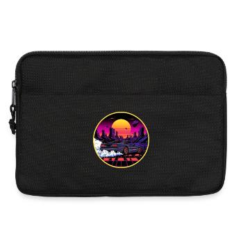 80er Retro Cyberpunk Outrun Sportwagendesign - Laptoptasche 13" - Schwarz - Vorne