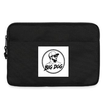 T-shirt portrait de grand chien en forme de cercle - Sacoche pour ordinateur portable 13 pouces - noir - Devant