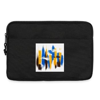Battements Urbains Bleu Miel - Sacoche pour ordinateur portable 13 pouces - noir - Devant