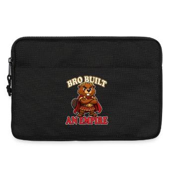 Bro Built an Empire Funny Roman Beaver Meme - Sacoche pour ordinateur portable 13 pouces - noir - Devant