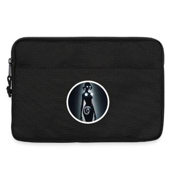Cyberpunk Cyborg Car Girl Silhouette - Sacoche pour ordinateur portable 13 pouces - noir - Devant