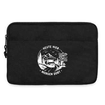 Heute Hier Morgen Dort Vanlife - Laptoptasche 13" - Schwarz - Vorne