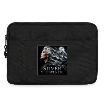Proud Silver Sister Grey Hair Power - Laptop bag 13" - black - Front
