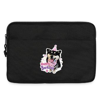 Joyeux Barkday Lapphund finlandais - Sacoche pour ordinateur portable 13 pouces - noir - Devant