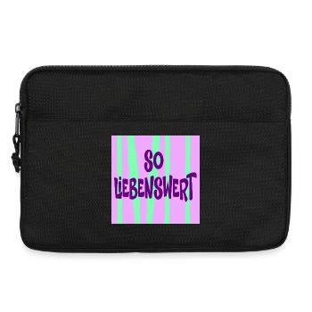 Freundin Liebenswert - Laptoptasche 13" - Schwarz - Vorne