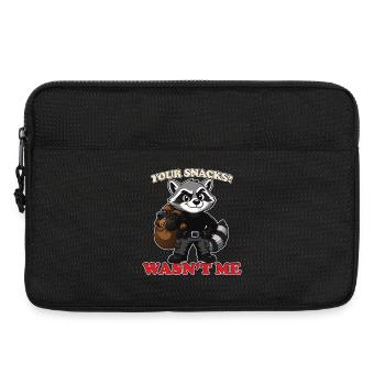 Your Snacks Wasn’t Me Funny Raccoon Thief Mascot - Laptop bag 13" - black - Front
