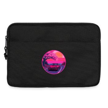 Retro 80er JDM FC Coupé Sakura Sunset Emblem - Laptoptasche 13" - Schwarz - Vorne