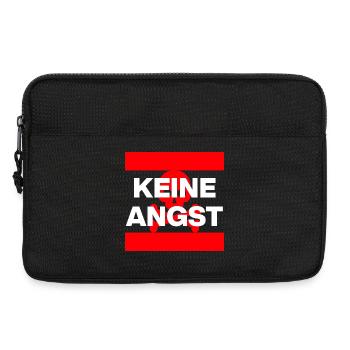 KEINE ANGST NIE WIEDER IST JETZT SKULL ROT NO NZS - Laptoptasche 13" - Schwarz - Vorne