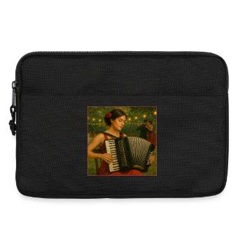 Accordéoniste au festival de danse d’été - Sacoche pour ordinateur portable 13 pouces - noir - Devant