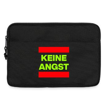 KEINE ANGST NIE WIEDER IST JETZT GRÜN NO NZS / AFD - Laptoptasche 13" - Schwarz - Vorne