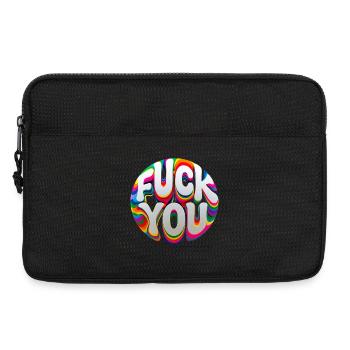 Colorful provocation - Laptop bag 13" - black - Front
