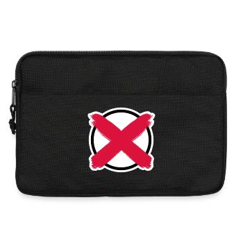 Appel aux élections : Faites votre croix ! - Sacoche pour ordinateur portable 13 pouces - noir - Devant